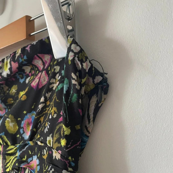 Zara Draped Floral  Halter Mini Dress Size Medium - Picture 8 of 11